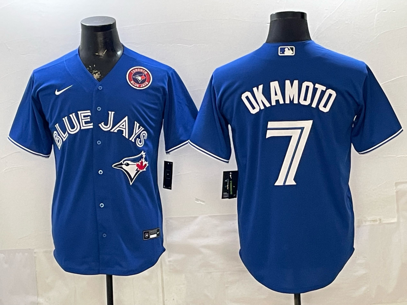 Men 2026 Toronto Blue Jays #7 Okamoto Blue Game Nike MLB Jersey 0410004
